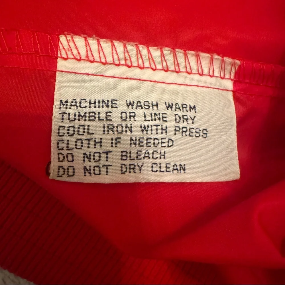 Eddie Bauer Red‎ Pullover Windbreaker Jacket Vintage Nylon Anorak XL